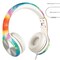 LilGadgets Connect+ Pro Wired Kids Headphones for School with Microphone, Volume Limiting Over-Ear Headset with Cord, SharePort Technology & SoftTouch Padding, Tie Dye Rainbow